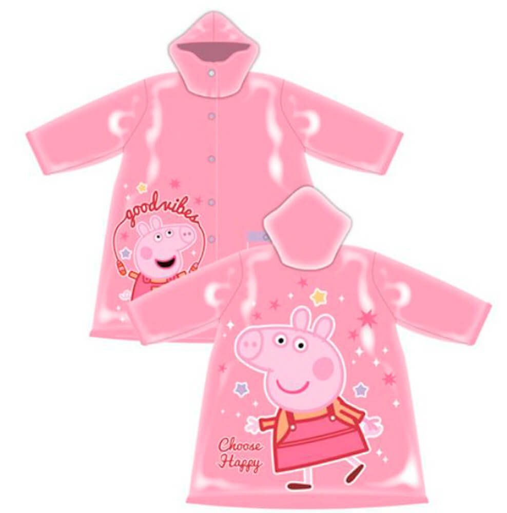 Peppa Pig Impermeabile Con Maniche E Cappuccio Pvc
