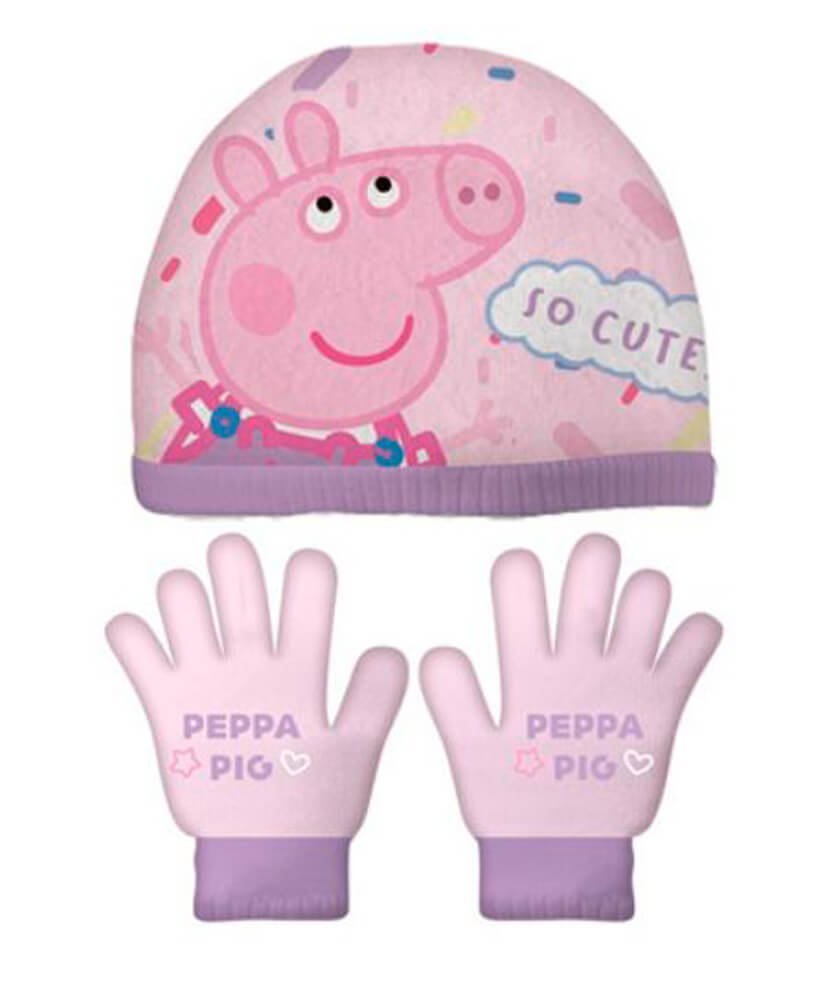 Peppa Pig Set Cappello E Guanti Bambini 1