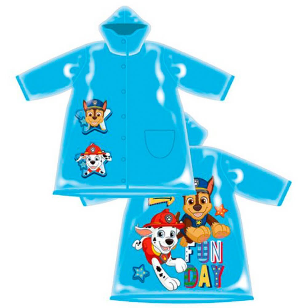 Paw Patrol Impermeabile Bambini Con Maniche E Cappuccio Pvc