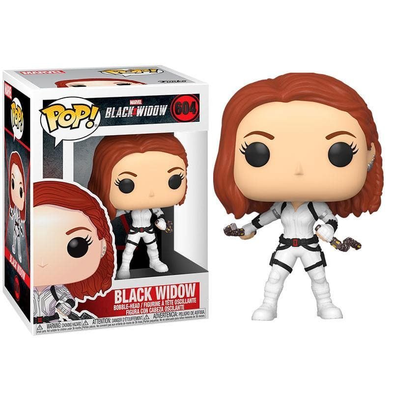 Black Widow White Suit Funko Pop Marvel 9 Cm 604