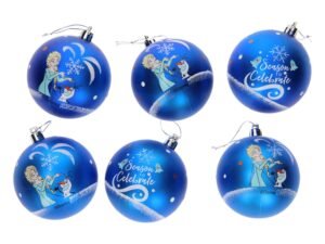 Frozen Palline Albero Natale 8 Cm Pack 6 Disney