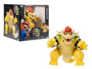 Bowser Super Mario Bros Movie Action Figure With Fire 18 Cm