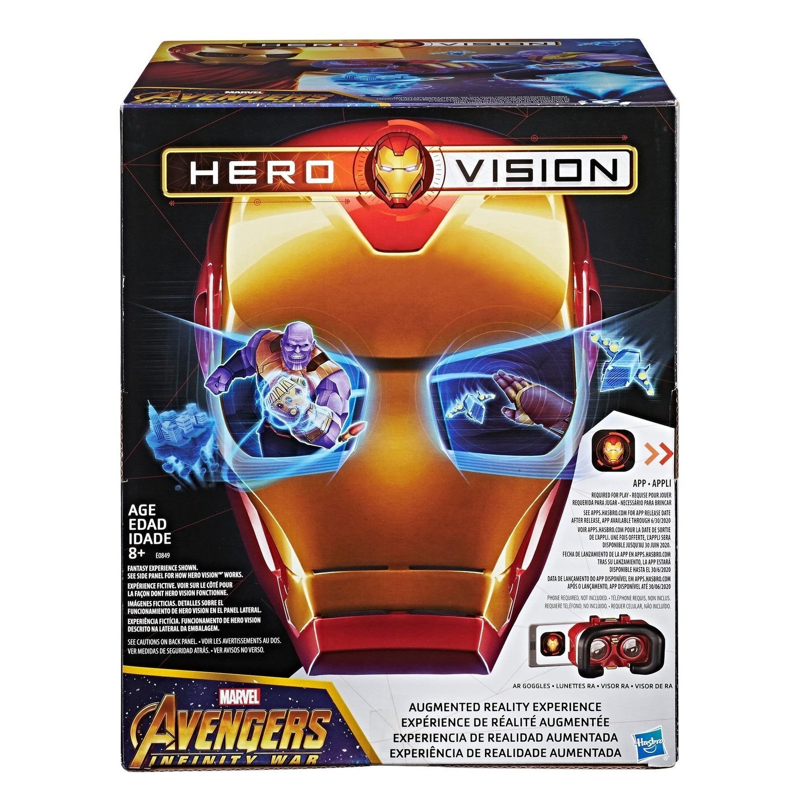 Hero Vision Maschera Iron Man Realta Aumentata Avengers Infinity War E0849103