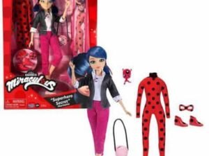 Miraculous Pack Fashion Doll Marinette Ladybug Double Outfit Vestito Ricambio 26 Cm