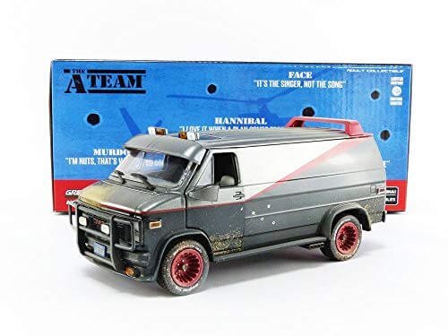 A Team Diecast Model 1 24 1983 Gmc Vandura Weathered Version With Bullet Holes