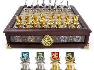 Harry Potter Hogwarts Houses Quidditch Chess Scacchiera