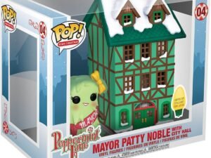 Funko Christmas Village Pop Town Hall Mayor Patty Noble Con Luci