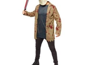 Jason Voorhees Friday 13Th Costume Carnevale Adulto Uomo Fancy Dress