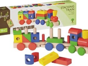 Trenino In Legno Per Bambini Con Forme Ad Incastro 12 Mesi