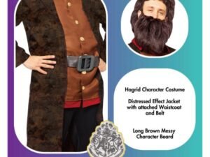 Rubeus Hagrid Costume Carnevale Adulto Harry Potter Fancy Dress