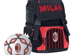 Zaino Scuola A C Milan Con Pallone