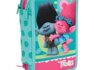 Astuccio Triplo Scuola Trolls