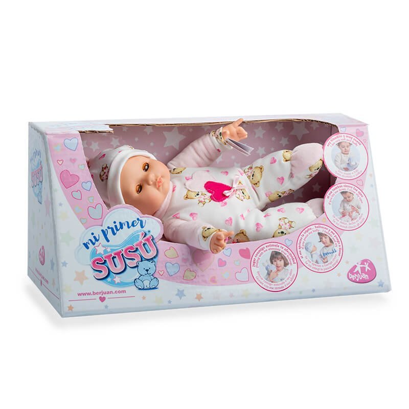 Primo Bambolotto Soffice Interattivo Primero Susu Berjuan 30 Cm