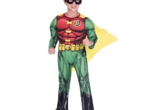 Robin Costume Carnevale Batman Bambino Deluxe Roleplay Fancy Dress