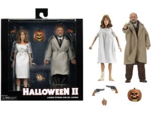 Halloween 2 Retro Action Figure 2 Pack Doctor Loomis E Laurie Strode 20 Cm