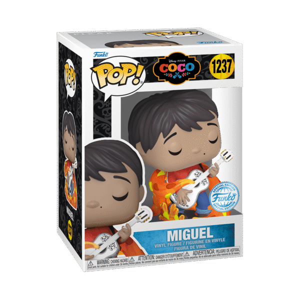Coco Miguel With Guitar Glow Disney Pop Vinyl Figure 9 Cm 1237