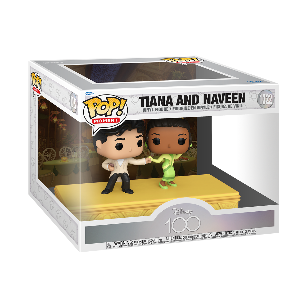 Tiana And Naveen Funko Pop Movie Moments Disney Princess 100 Anniversary Vinyl Pop 9 Cm 1322