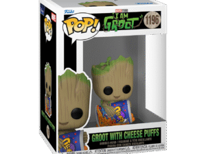 Groot With Cheese Puffs I Am Groot Funko Pop Marvel Vinyl Figure 9 Cm 1196