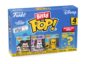 Bitty Pop Disney 4Pk Mickey 1187 Minnie 23 Pluto 1189 Mystery