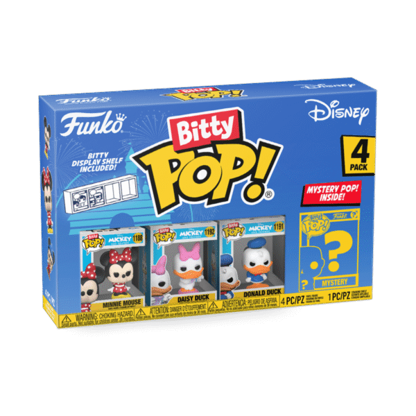 Bitty Pop Disney 4Pk Minnie 1188 Daisy Duck 1192 Donald Duck 1191 Mystery