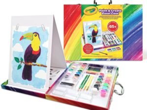 Valigetta Dipingi E Crea 65 Pezzi Con Cavalletto Di Pittura Crayola