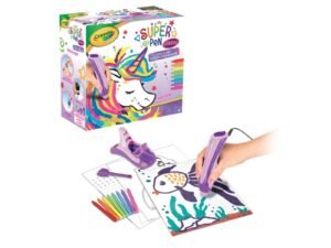 Super Pen Unicorno Neon Set Colori A Cera 3D Crayola