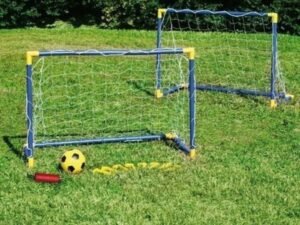 Set 2 Porte Da Calcio Per Esterno Giardino