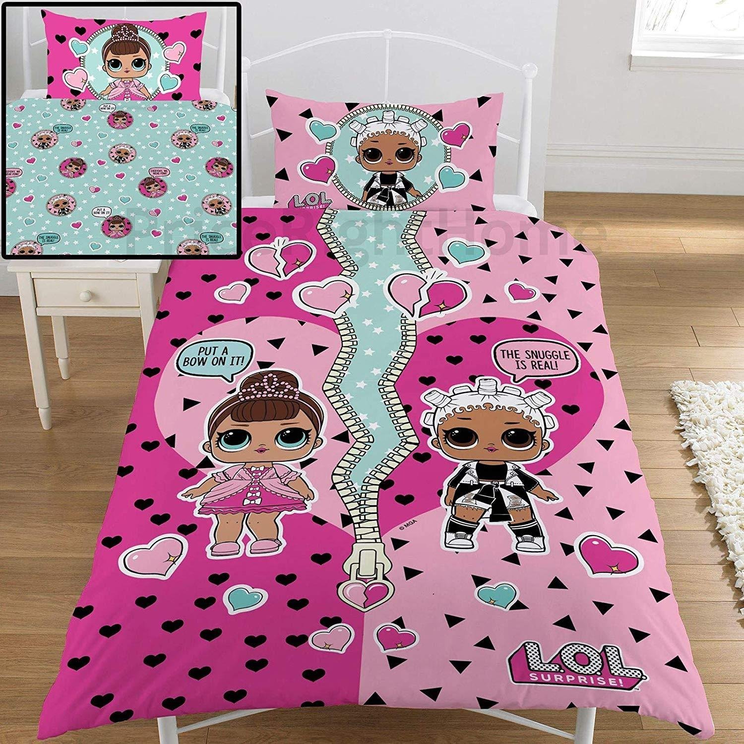 Copripiumino Lol Surprise Copri Piumino Letto Singolo Reversibile