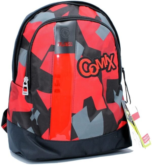 Zaino Scuola Americano Comix Flash Rosso Con Luci Led
