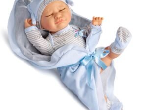 Bambolotto Silicone Con Copertina Blu Berjuan 40 Cm