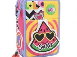 Astuccio Scuola Triplo Go Pop Smile Pencil Case