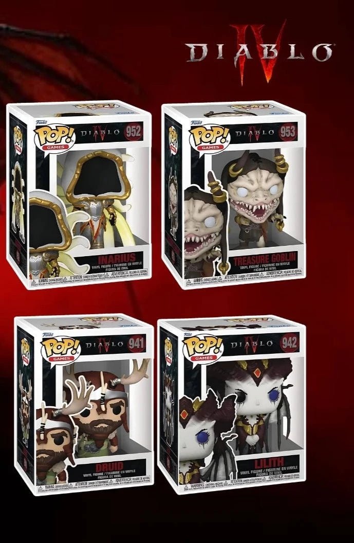Diablo 4 Funko Pop Bundle 9 Cm 941 942 952 953