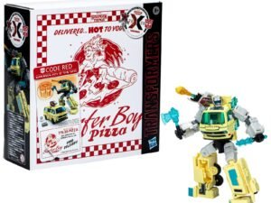 Surfer Boy Pizza Van Code Red Stranger Things X Transformers Action Figure 15Cm
