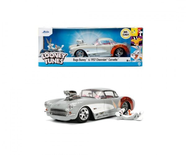 Looney Tunes Bugs Bunny And 1957 Chevrolet Corvette 1 1 24