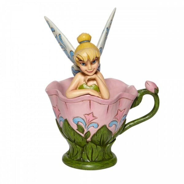 Tinkerbell Sitting In A Flower Disney Traditions Statue Enesco 16 Cm