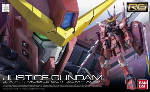 Justice Gundam Zgmf 09A Model Kit Bandai Rg 1 144 13 Cm