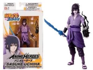Uchiha Sasuke Rinnegan Naruto Shippuden Action Figure Anime Heroes 17 Cm