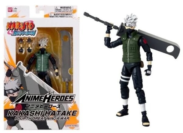 Kakasi Fourth Great Ninja War Naruto Shippuden Action Figure Anime Heroes 17 Cm