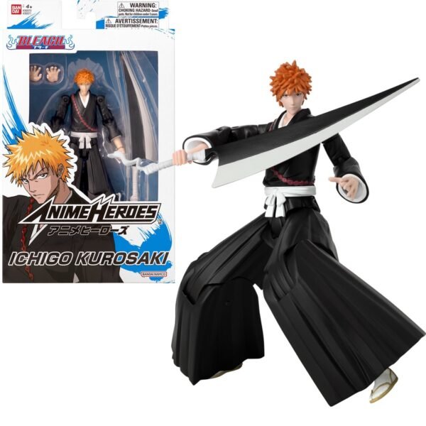 Kurosaki Ichigo Bleach Action Figure Anime Heroes 17Cm
