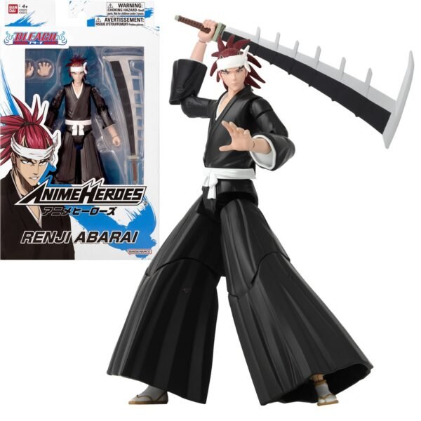 Abarai Renji Bleach Action Figure Anime Heroes 17 Cm