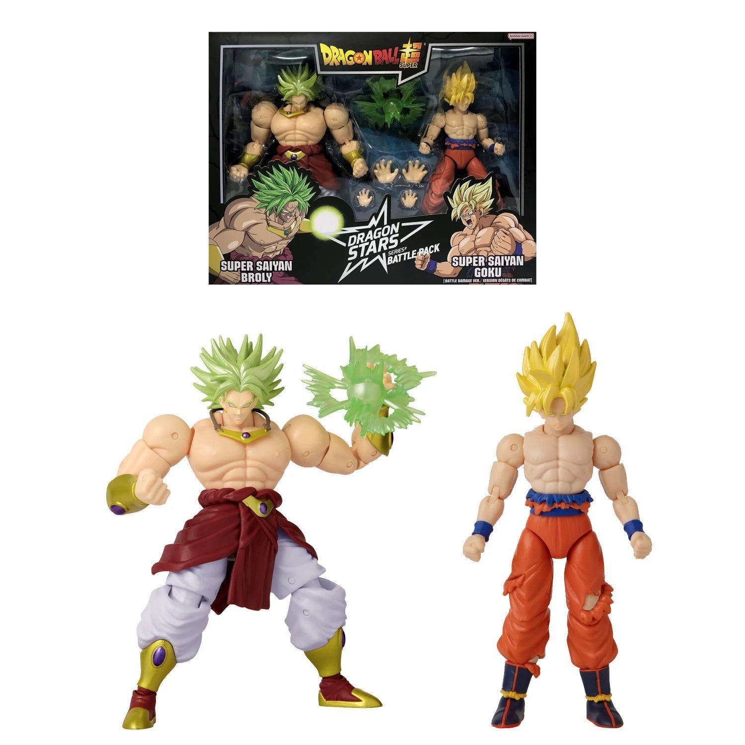 Ss Goku Vs Ss Broly Battle Pack Dragon Stars Action Figures Dragon Ball 17Cm