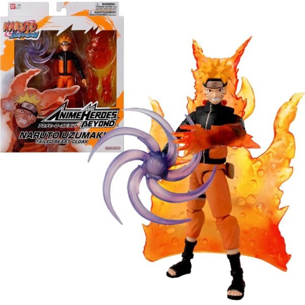 Naruto With Transf Effect Naruto Shippuden Action Figure Anime Heroes Beyond 17 Cm