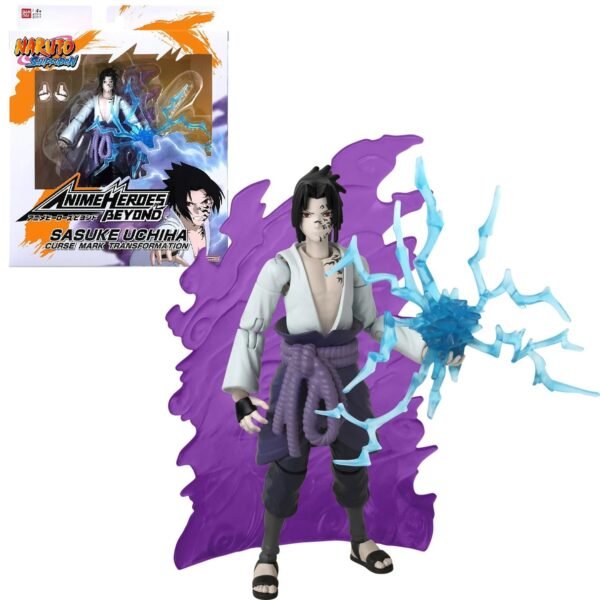 Sasuke With Transf Effect Naruto Shippuden Action Figure Anime Heroes Beyond 17 Cm