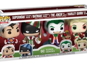 Dc 4 Pack Super Heroes Holiday Vinyl Figure 9 Cm Funko