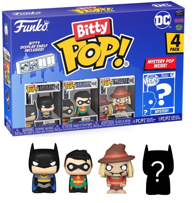 Dc Bitty Pop Vinyl Figure 4 Pack Batman 2 5 Cm