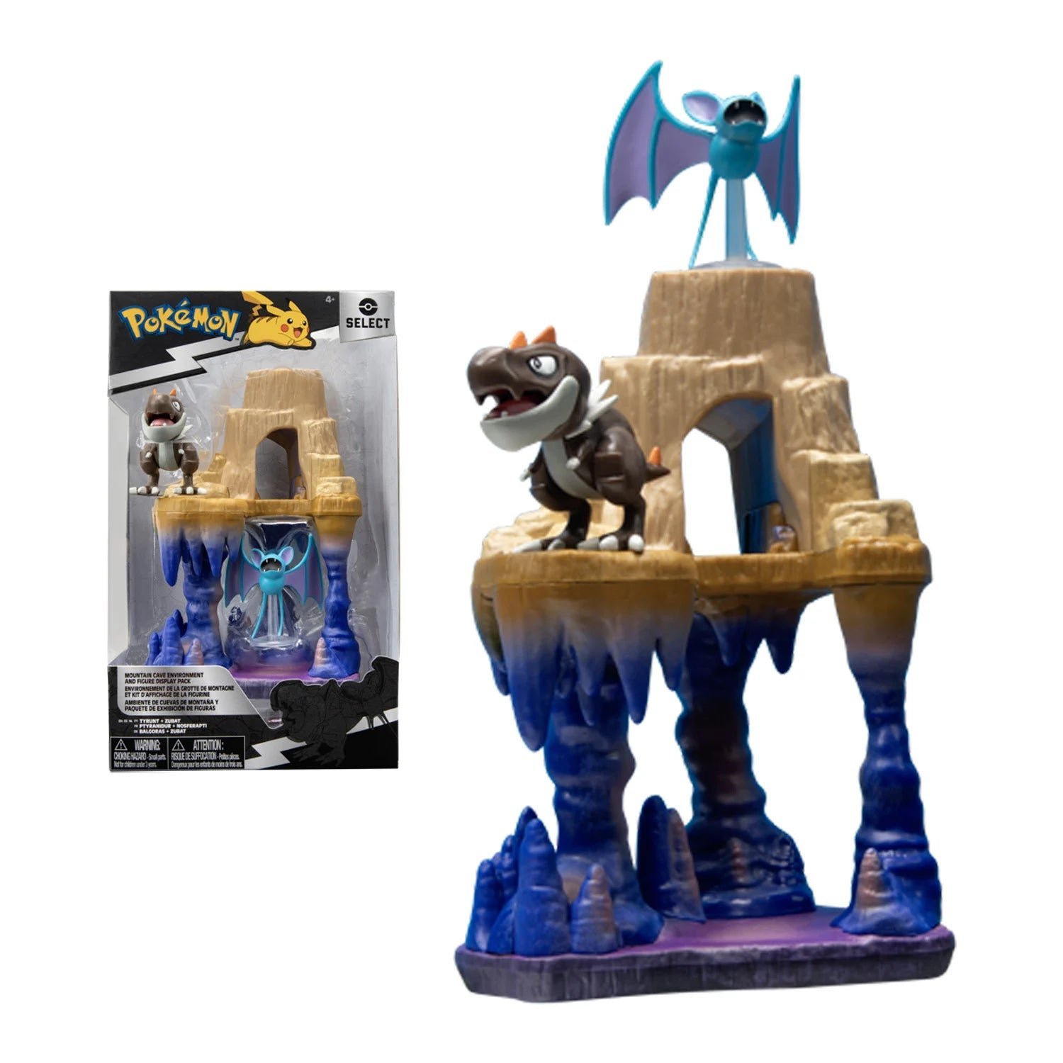 Mountain Cave With Tyrunt And Zubat Pokemon Select Playset