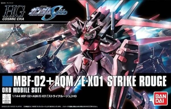 Mbf 02 Aqm E X01 Strike Rouge Gundam Model Kit Bandai Hgce 1 144 13 Cm