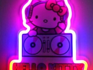 Hello Kitty Dj Wall Light Led 12Inch