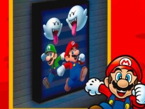 Super Mario Boo Blast Light Canvas 40X30 Cm