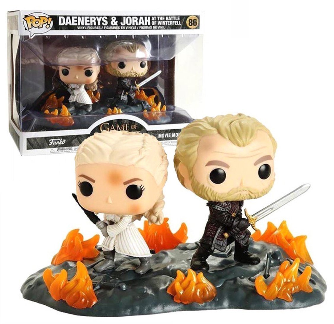 Daenerys E Jorah 2 Pack Funko Pop Game Of Thrones Il Trono Di Spade 9 Cm